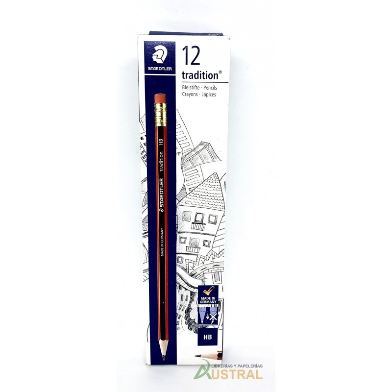 Lapiz Con Borrador Staedtler N 2 Tradition.